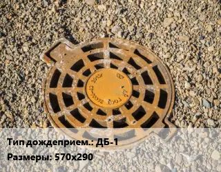 Дождеприемник ДБ-1 большой прямоугольный 570х290